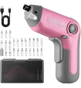 WORKPRO Electric Cordless Screwdriver with Offset Driving Shaft, 3.6V Automatic Rechargeable Scre...