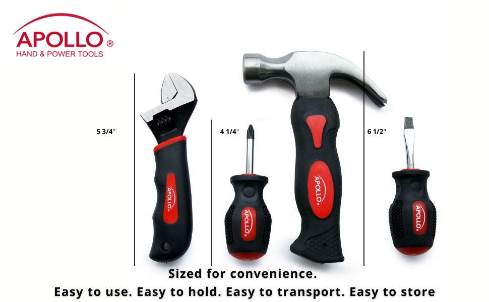 red subby tools, small hammer, small hands tools, small dcrewdrivers