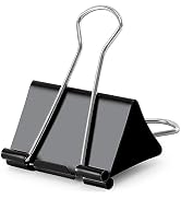 Ufmarine Extra Large Binder Clips 2.4 Inch Length for Office (12 Pcs)