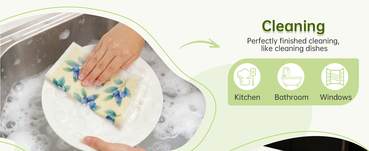 Swedish Dishcloths for Kitchen Cleaning