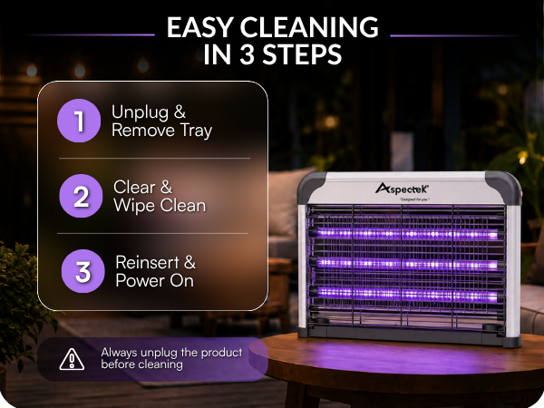 ASPECTEK 3 LED Bug Zapper
