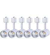 mirrea 6 Pack LED Track Lighting Heads Compatible with Single Circuit H Type Track Lighting Rail ...