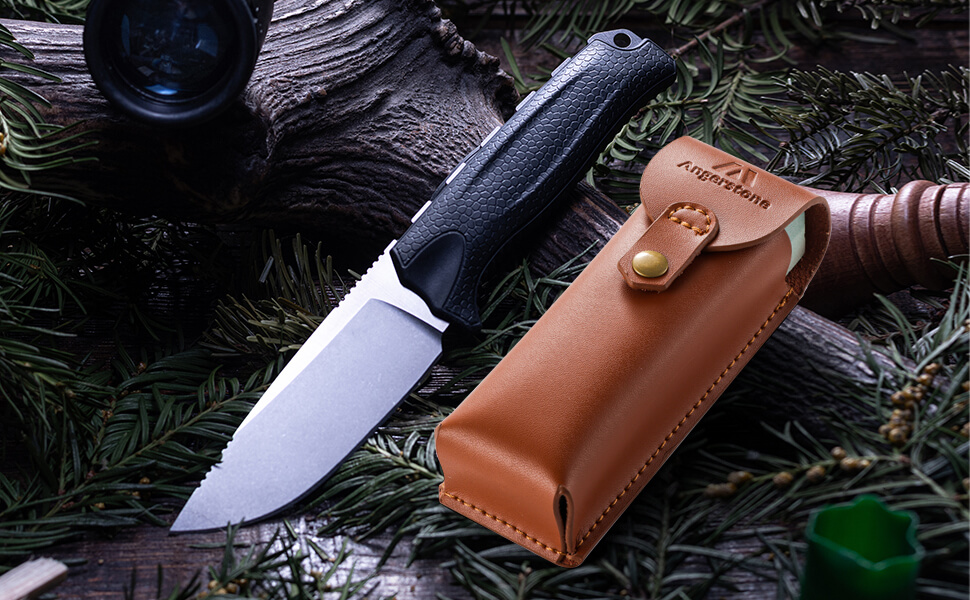 Angerstone 1000/6000 with leather pouch