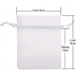 HRX Package Organza Bags 3 x 4 inch for gift jewelry