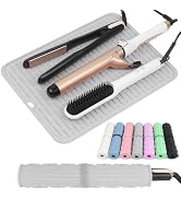 AMIJEAL Oversize Silicone Heat Resistant Mat for Hair Tools, Curling Iron Mat, Hot Tools Holder, ...