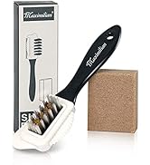MAXIMILIAN Shoe Cleaner Kit 2 Pcs Suede Brush and Eraser 3-in-1 Copper Wire Shoe Brush Soft Rubbe...