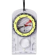 Orienteering Hiking Backpacking Compass Advanced Scout Camping and Kids Scout Compass for Map Rea...