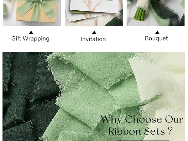 sage green ribbon