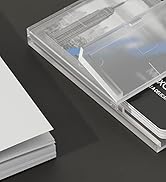 MaxGear 3 Pack Plastic Business Card Holder, Slim Portable Clear Business Card Case for Men & Wom...
