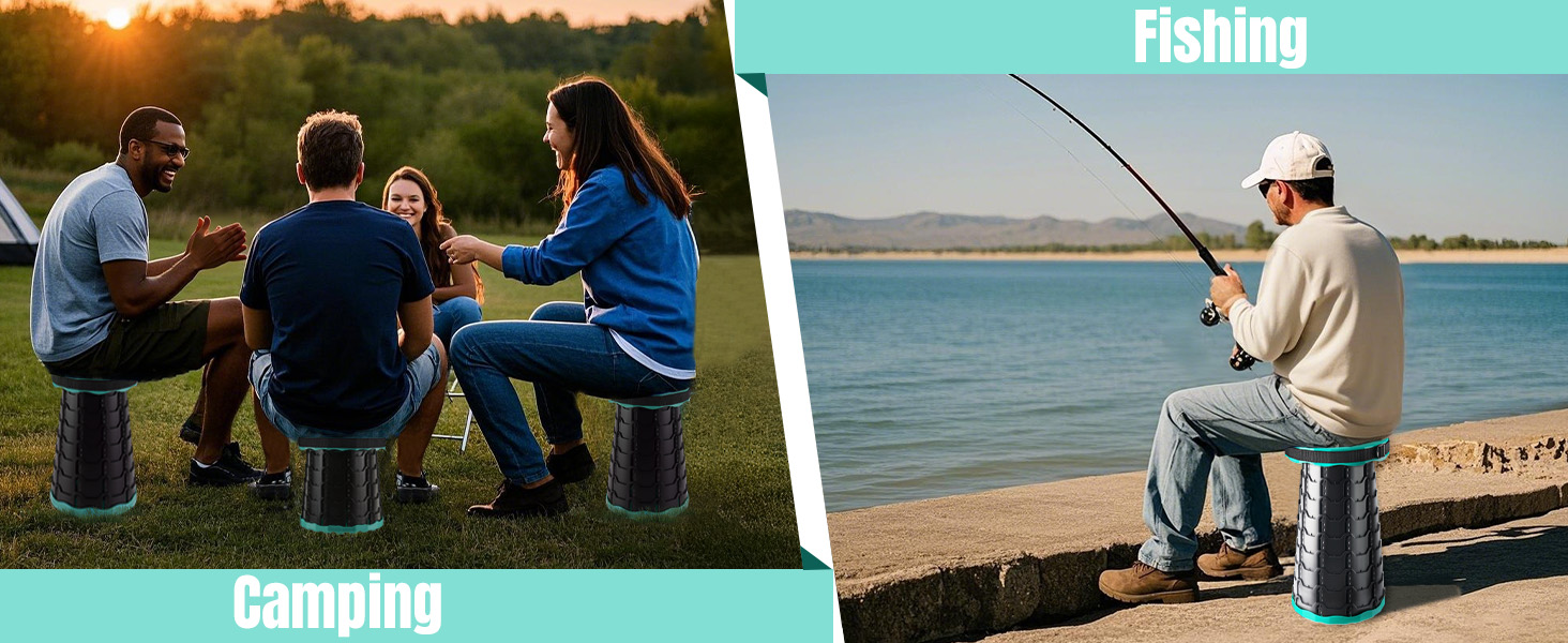 Collapsible Stool Retractable Stool for Fishing