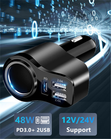 rapid car charger car usb splitter 12v adapter for car multi car charger adapter