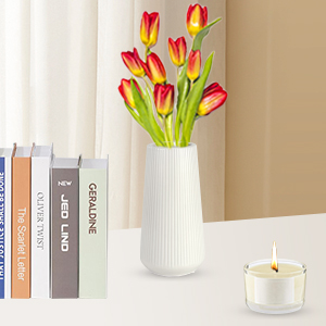 home decor white small vase