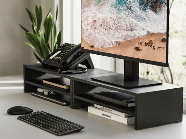 desk shelf for monitor phone