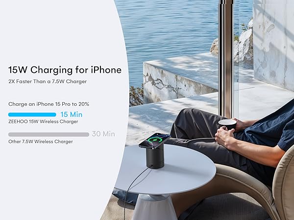 apple watch and phone charging station