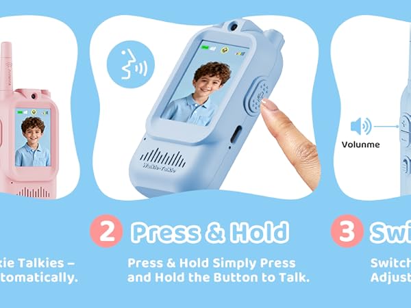 kids video walkie talkie