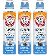 Arm & Hammer Invisible Foot Powder Spray, Clear Talc-Free Foot Odor & Sweat Control, Foot Spray O...