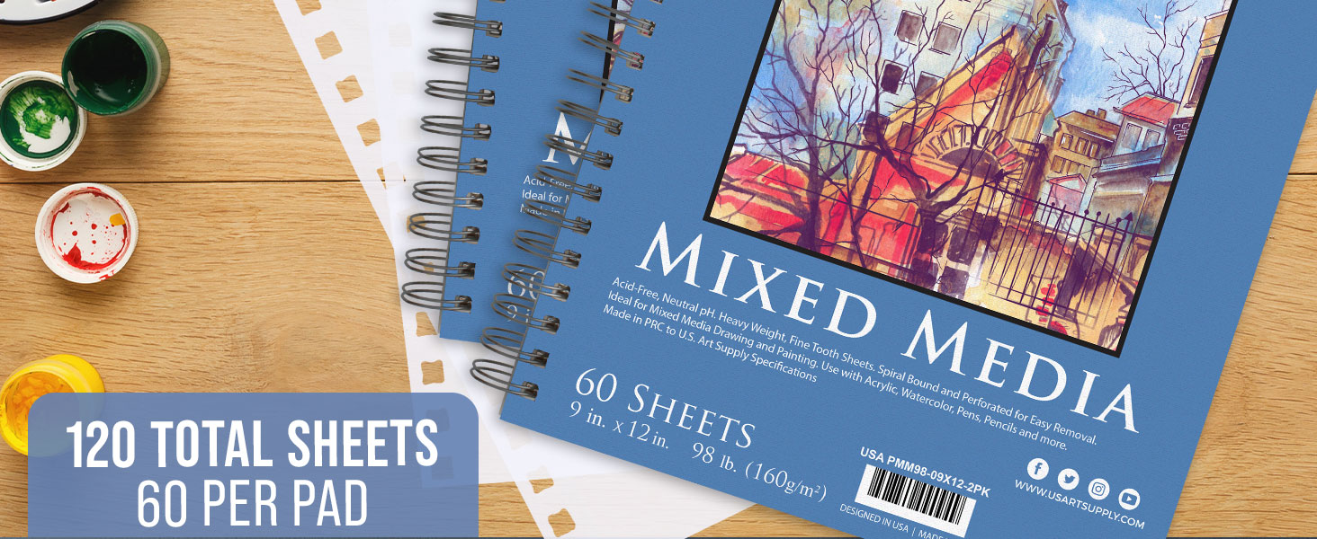 sketchbook drawing painting watercolor artist notebook spiralbound pad paper mixedmedia