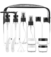 Cosywell Travel Size Bottles for Toiletries 15 Pack 2oz TSA Approved Toiletry Bottles Leak Proof ...