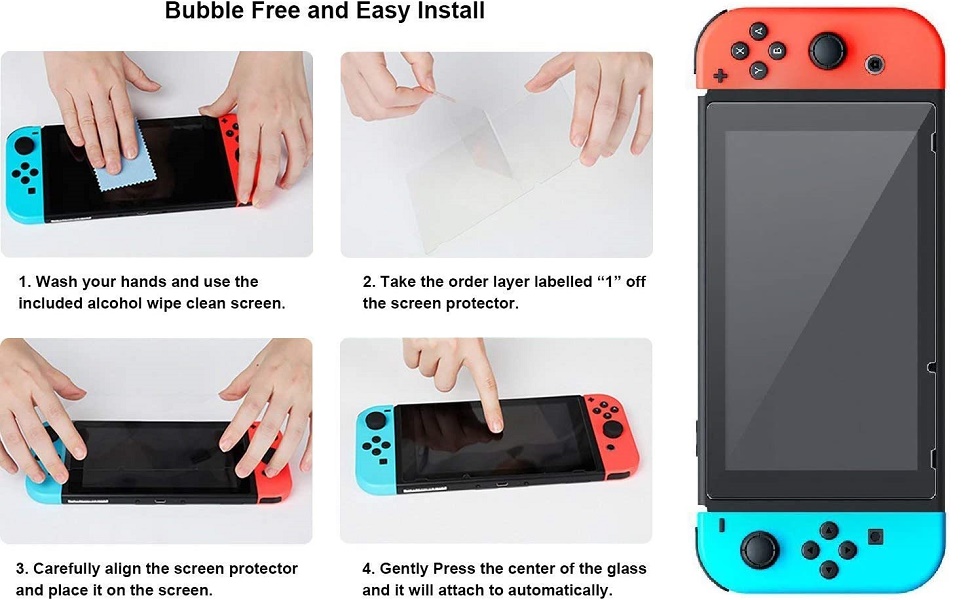 Tempered Glass Screen Protector for Nintendo Switch