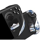 PlayVital Professional Textured Soft Rubber Pads Handle Grips for Steam Deck LCD & OLED, Trackpad...