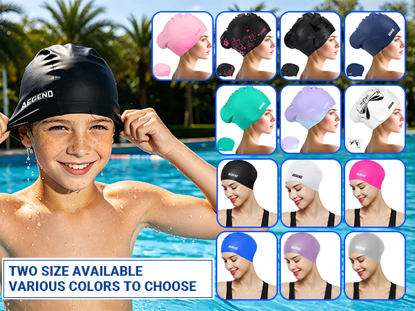 swim cap for long hair