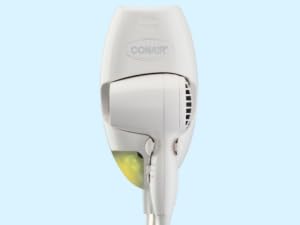 Wall mounted hair dryer
