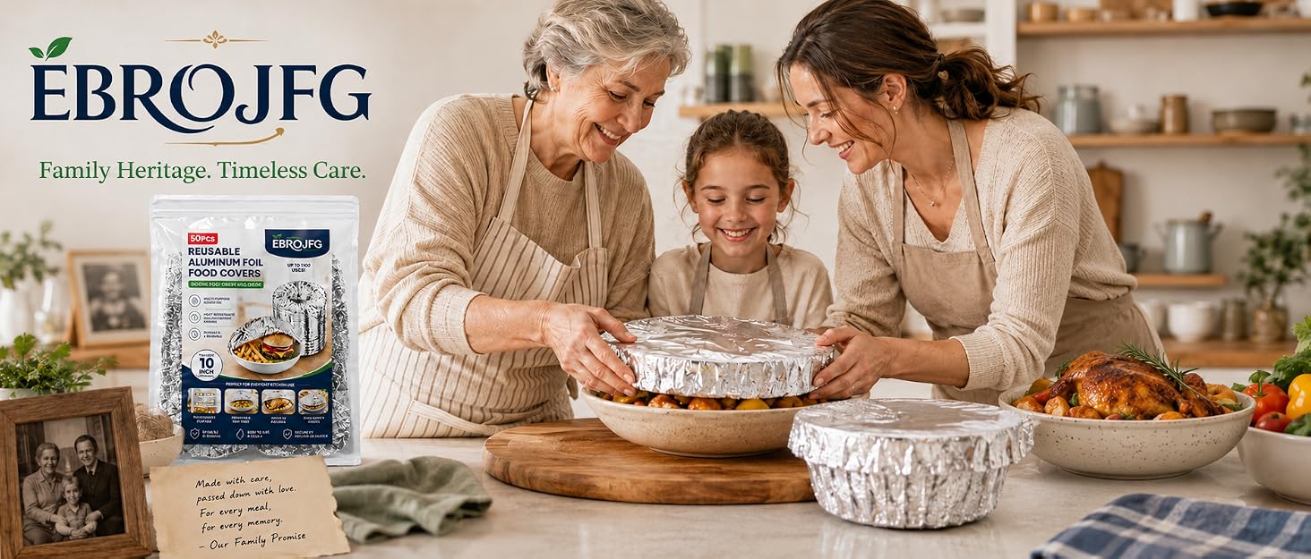 Reusable Aluminum Foil Food Covers
