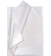 RUSPEPA Gift Wrapping Tissue Paper - Pearly White Tissue Paper for Gift Wrap, Art Crafts, DIY, Pa...