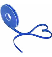 PMLAND Royal Blue Fabric Satin Ribbon 3/8'' Inch x 27 Yards Double Faced Use for Crafts Gift Wrap...