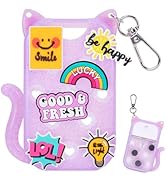 FunisFun Glitter Silicone Holder Case Compatible with Hand Sanitizer Spray 1 Fl. OZ., Cat-shaped ...