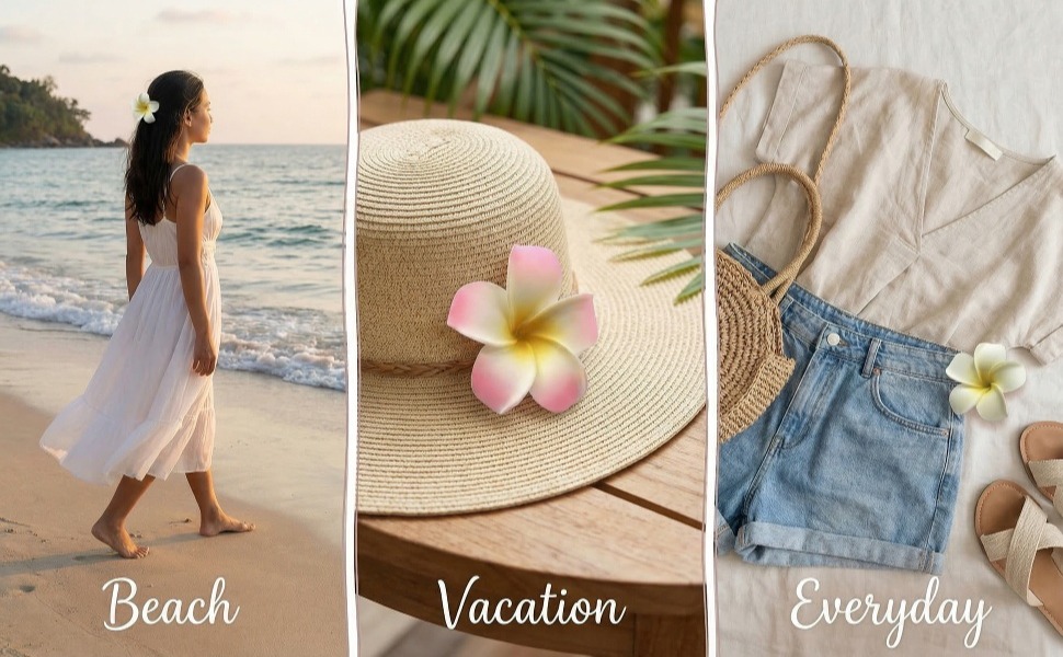 Paired with a straw hat or yarn cage, create a cohesive appearance that exudes vitality