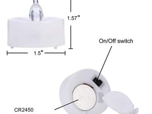 battery operated tealight candles with remote timer