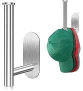 Eiito Hat Racks for Baseball Caps, Adhesive Hat Hooks for Wall, Stainless Steel Baseball Cap Hang...
