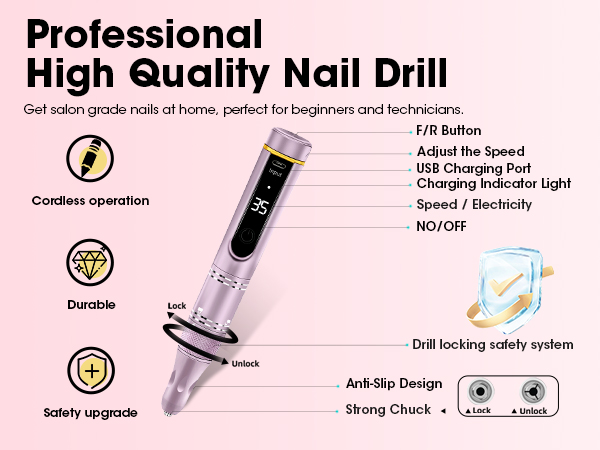 Nail Drill Rechargeable