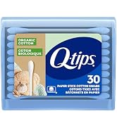 Q-tips Organic Cotton Swabs Travel Size Toiletries, for Baby, Beauty and First Aid, 100% Organic ...