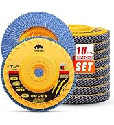 Flap Discs 4 1/2 for Angle Grinder no Tools Installation, 80 Grit Flap Disc, 4.5" x 7/8" High Den...