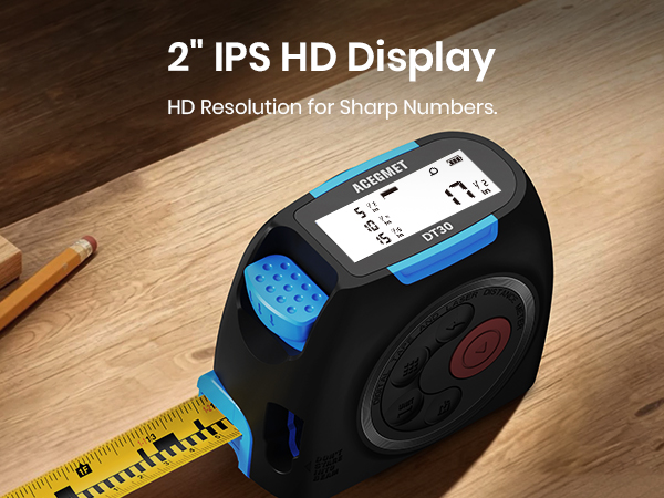2"IPS HD Display HD Resolution for Sharp Numbers.