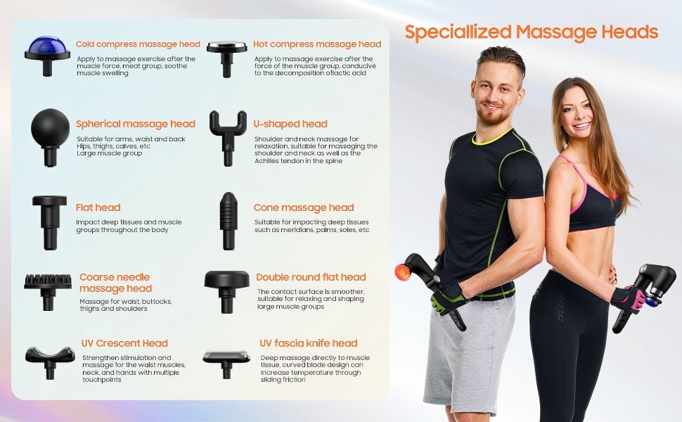 massage gun with heat and cold back massage back massager for pain relief deep tissue