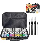 ZORETCO Model Paint Storage Case for Testors Paints, Paints Organizer Carrying Bag Holds 60 Bottl...