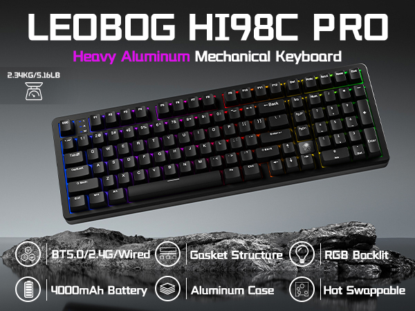 LEOBOG HI98C PRO Wireless Mechanical Gaming Keyboard