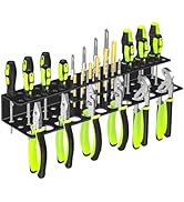 TUSPEU Screwdriver Holder Wall Mount,Heavy Duty Metal Utility Bit Organizer for Screw driver Plie...