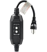 ELEGRP G1215CM G20CMR Patented Auto-Monitoring GFCI Replacement Plug Inline Assembly, Manual Rese...