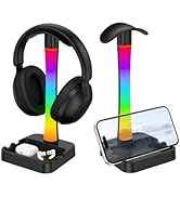 Tascaquin Headphone Stand with Charger,Gaming Headset stand with RGB Light Mode,For Airpod Max St...