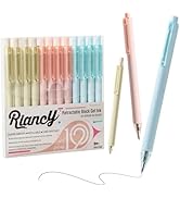 Gel Pens for Note Taking 12PCS RIANCY Black Ink Fine Point Pen Black Gel Pens Quick Dry Ink 0.5mm...