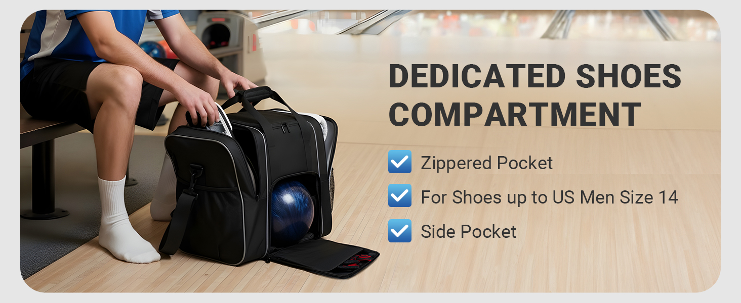 DEDICATED SHOES COMPARTMENT