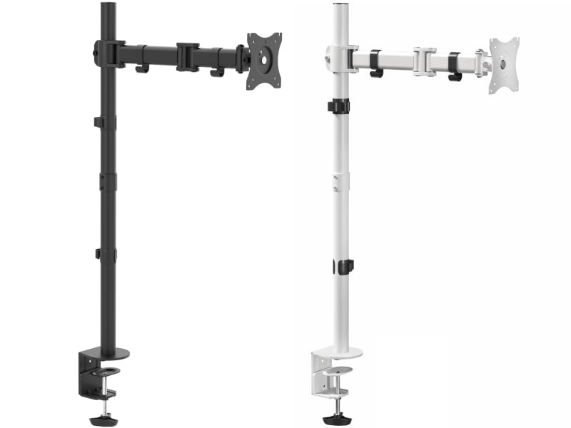 Extra tall monitor mount in black and white