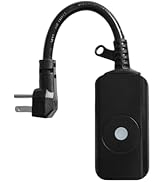 TAYMATIC 5GHz &2.4 GHz Outdoor Smart WiFi Plug Outlet,IP44,15 Amps,One Grounded Outlet, Wireless ...