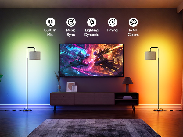 smart led foor lamp