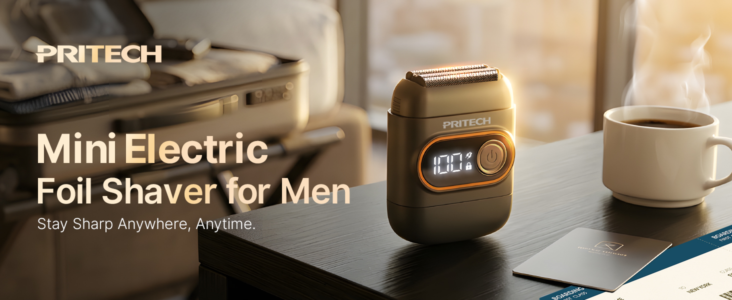 Mini Electric Foil Shaver for Men,Stay Sharp Anywhere, Anytime.