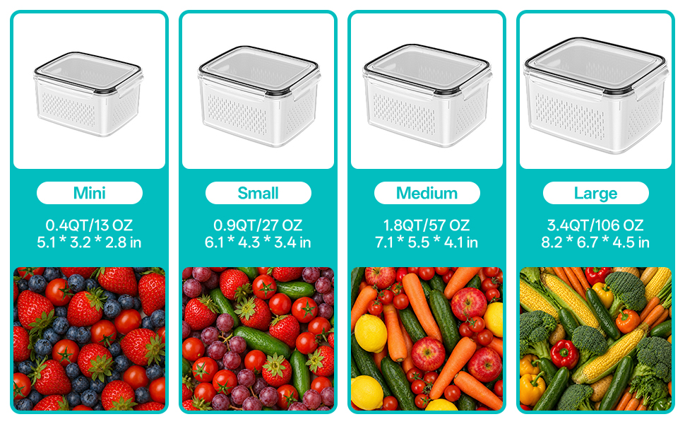 Fruit Storage Containers for Fridge